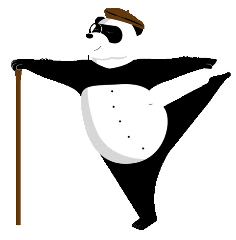 STOK Beer Panda mascot perfectly balanced