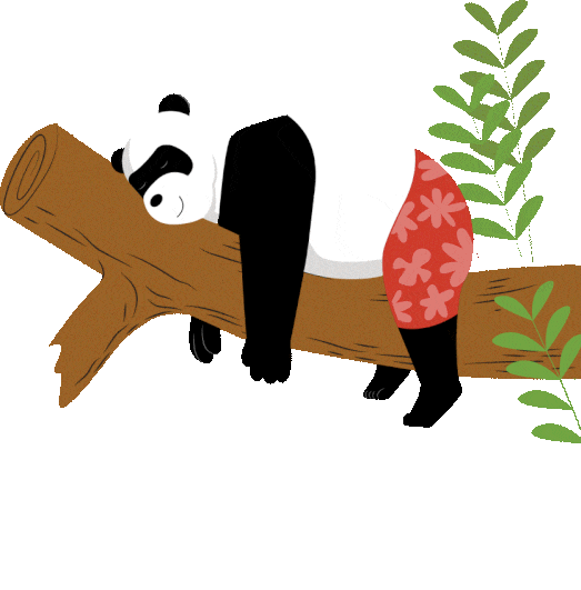 STOK Beer Panda mascot sleeping - Only the Chilled