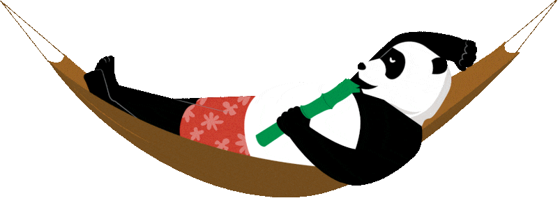 STOK Beer Panda mascot - Only the Chilled